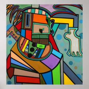 "Yoga" by Ruchell Alexander Poster