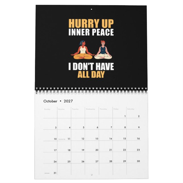 Yoga Calendar (Oct 2027)