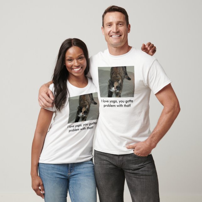 Yoga Calico Cat T-Shirt (Unisex)