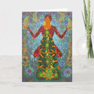 yoga candle digital - 2012 as greeting card