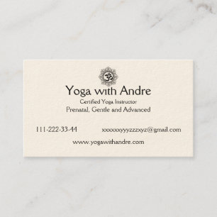 Yoga cards OM