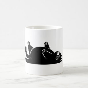 *Yoga Cat #6 Digital Art Coffee Mug