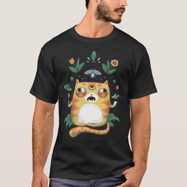 Yoga Cat God T-Shirt (Front)
