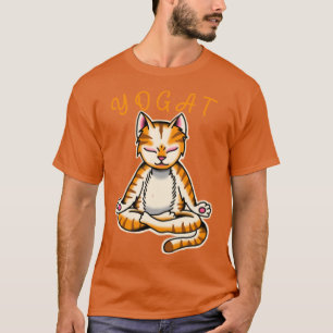 yoga cat health love cats zen T-Shirt