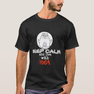 Yoga Cat Keep Calm Collection T-Shirt