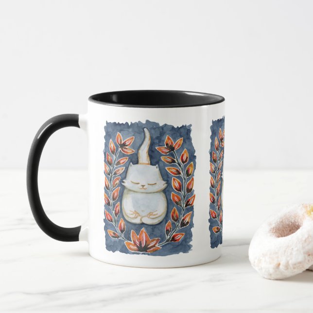 Yoga Cat Mug (With Donut)