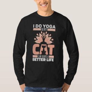 Yoga Cat Training  Yogi Yoga T-Shirt