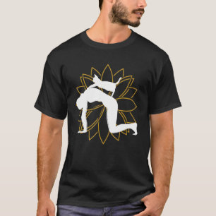 Yoga Cat With Lotus Flower T-Shirt