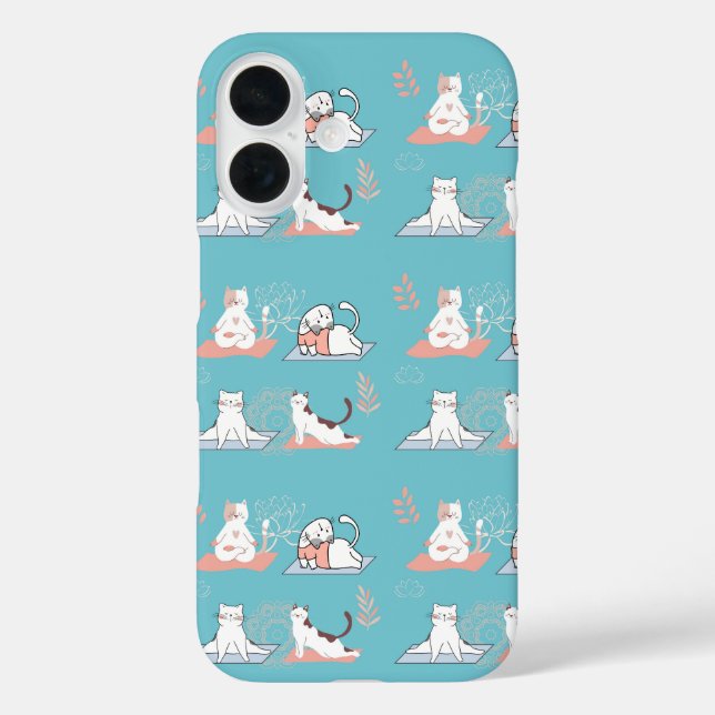 Yoga Cats Lotus Case-Mate iPhone Case (Back)