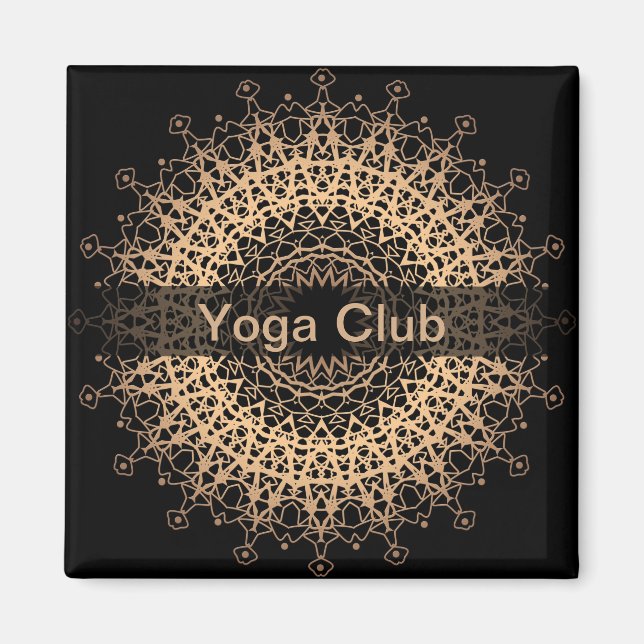 Yoga Centre, yoga, sports, mandala Magnet (Front)