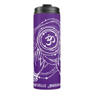 Yoga Chakra Crown Mantra Thermal Tumbler