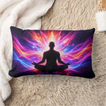 Yoga Chakra Meditation Cushion Colourful Art