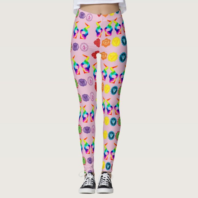 Yoga Chakras Balnace Leggings (Front)