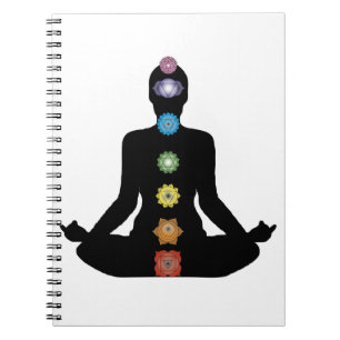 Yoga Chakras Fitness Exercise Spiral Notebook