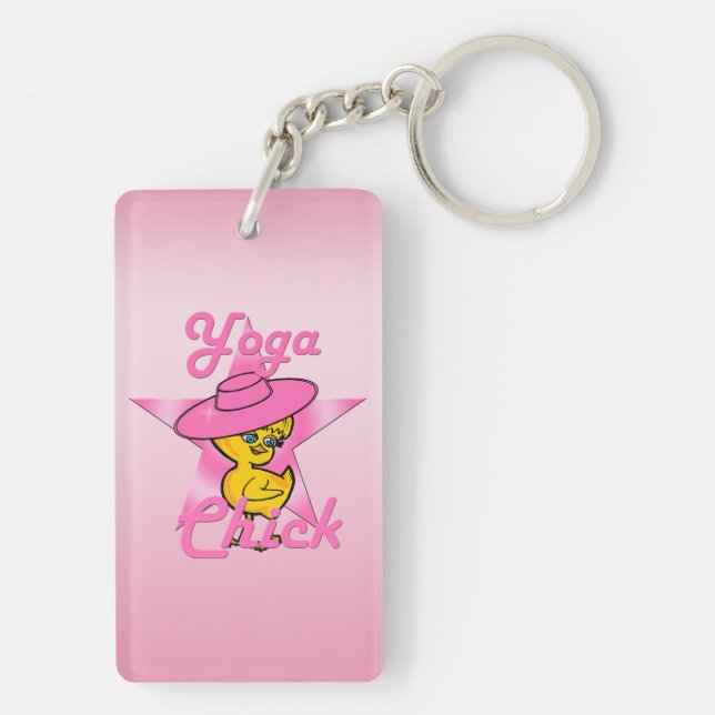 Yoga Chick #8 Key Ring (Back)