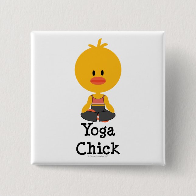 Yoga Chick Button (Front)