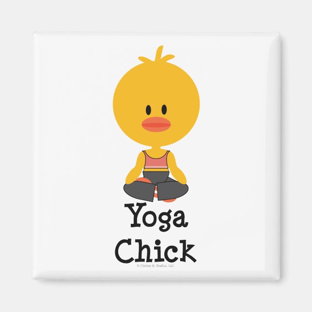 Yoga Chick Magnet (Front)