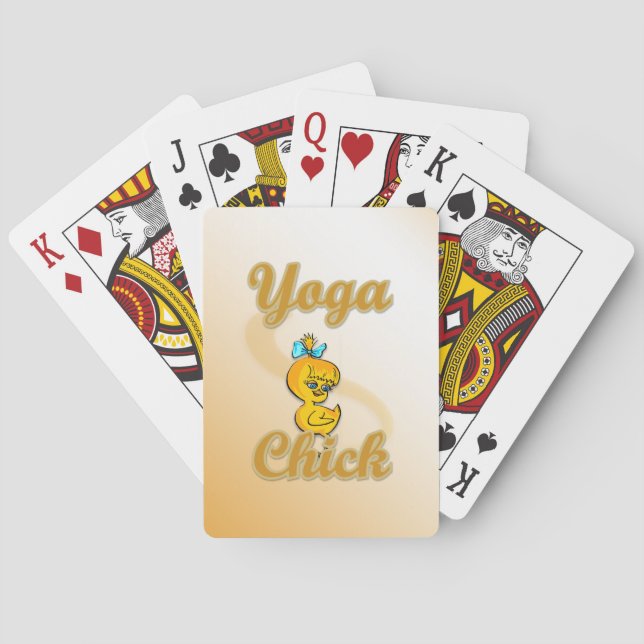 Yoga Chick Playing Cards (Back)