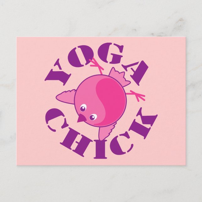 Yoga Chick Postcard (Front)