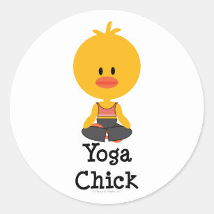 Yoga Chick Stickers