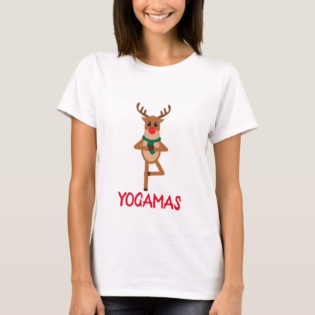 Yoga Christmas T-Shirt (Front)