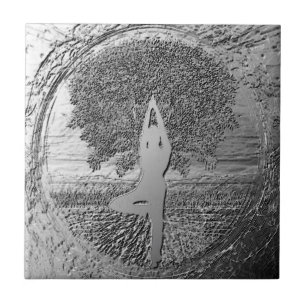 Yoga Chrome Tree of Life Tile