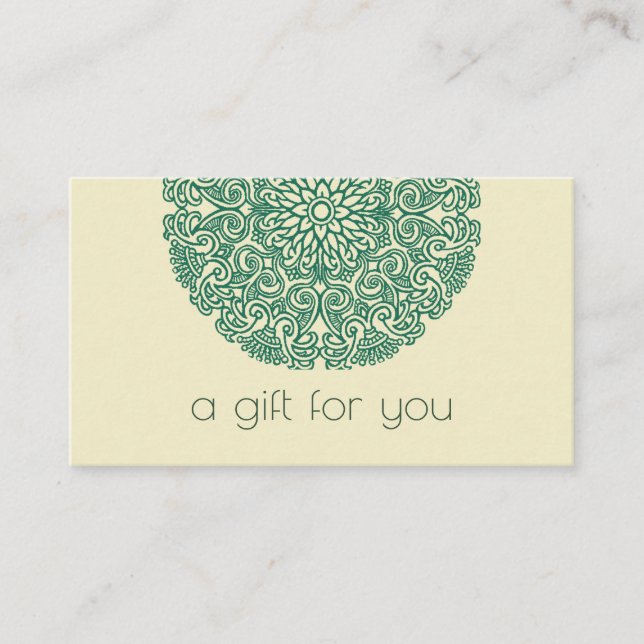 Yoga Classes Gift Card (Front)