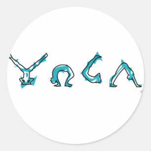 Yoga Classic Round Sticker