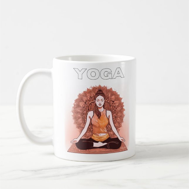 yoga  coffee mug (Left)