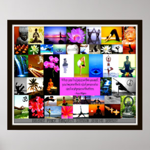 Yoga Collage Poster