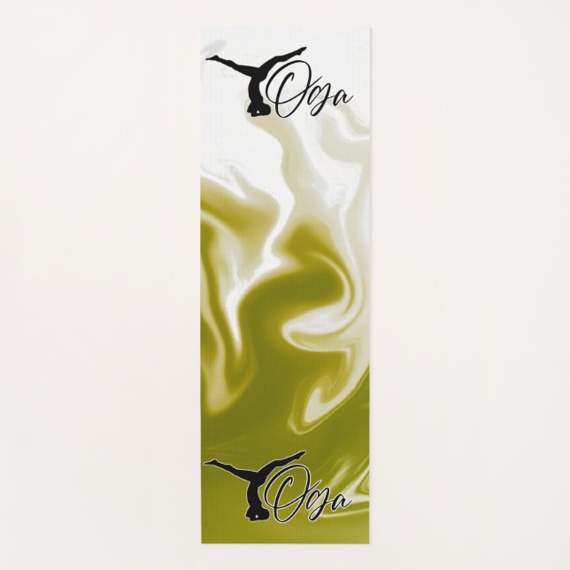 Yoga color whirlpool mustard mat (Front)