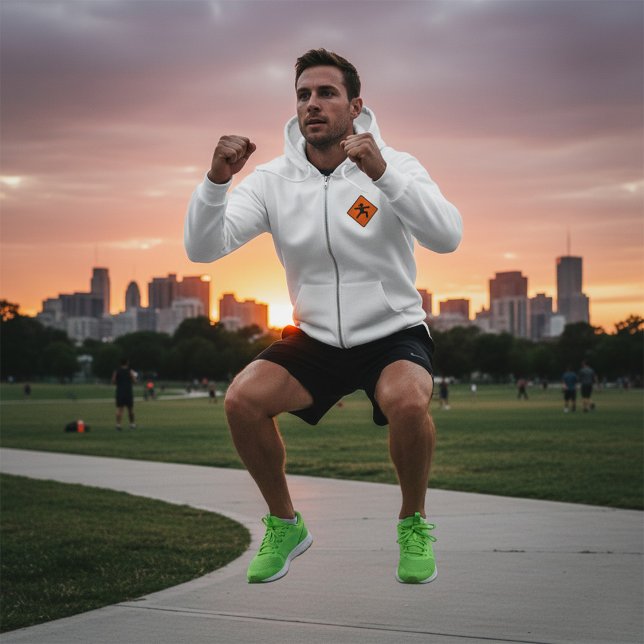 Yoga Crossing Sign Warrior Pose Stick Figure  Hoodie (Creator Uploaded)