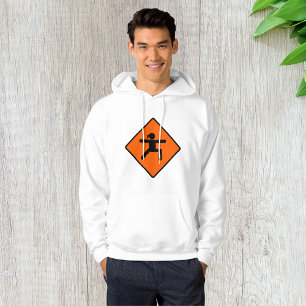 Yoga Crossing Sign Warrior Pose Stick Figure  Hoodie