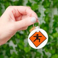 Yoga Crossing Sign Warrior Pose Stick Figure