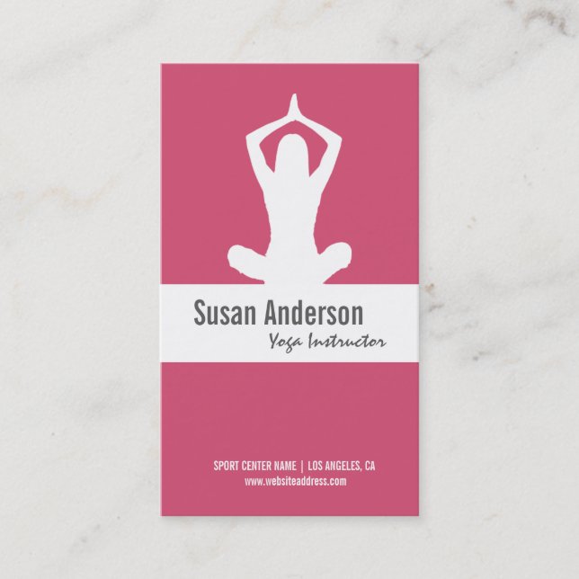 Yoga Custom Business Card (Front)