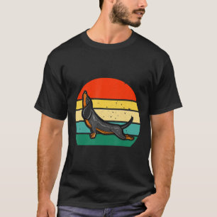 Yoga Dachshund Retro Vintage Funny Gift For Dog Lo T-Shirt