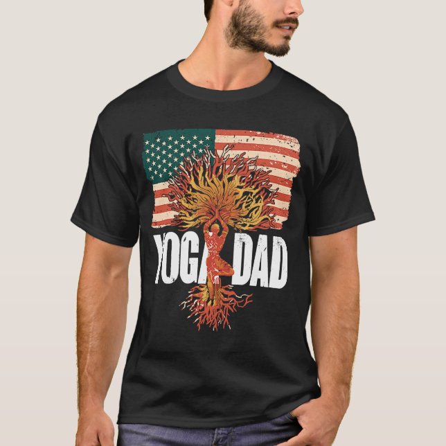 Yoga Dad  Spirituality Meditation Yoga  5 T-Shirt (Front)
