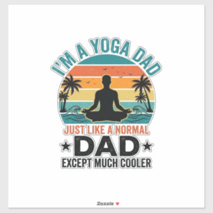 Yoga Dad Vintage Sunset Funny Father Shirt Design_