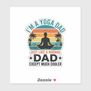Yoga Dad Vintage Sunset Funny Father Shirt Design_
