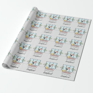 Yoga Dancer Pose Workout Woman Happy Birthday Wrapping Paper