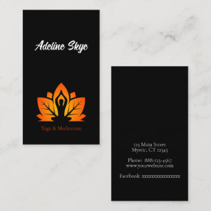 Yoga design business card