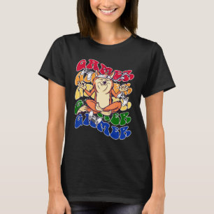 Yoga Dog Gamer Retro Vintage Pride Lgbt Gaymer T-Shirt
