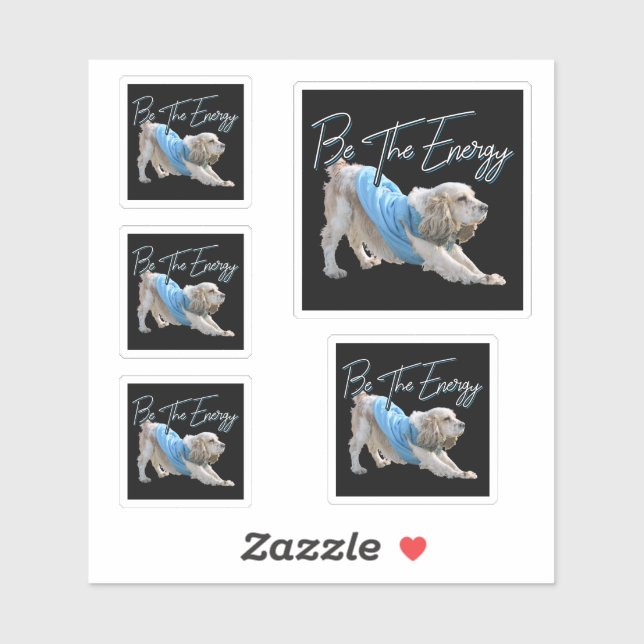 Yoga Downward Dog - Be The Energy Quote (Sheet)