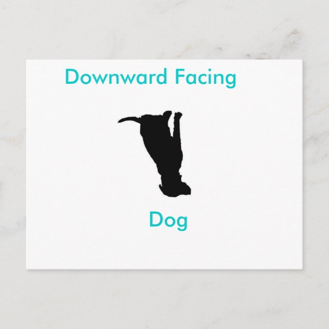 Yoga Downward Facing Dog Retreat Post Card (Front)