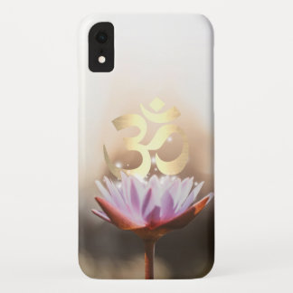 Yoga Elegant Lotus Flower & Gold Om Symbol Case-Mate iPhone Case