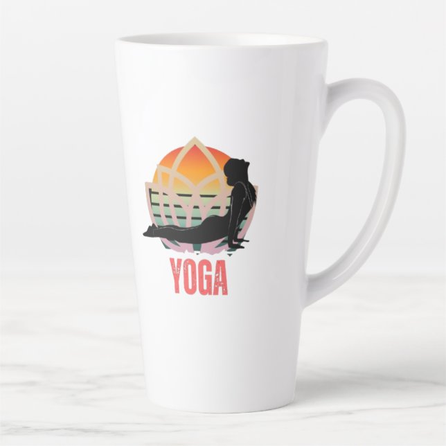 Yoga: Embrace the Flow Latte Mug (Right)