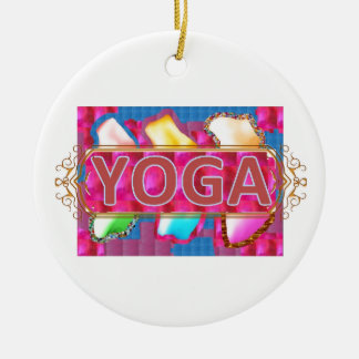 YOGA Enchanting Energy Print Ceramic Tree Decoration