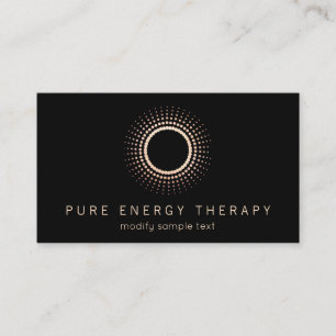 Yoga Energy Healer Circle Therapist Business Card