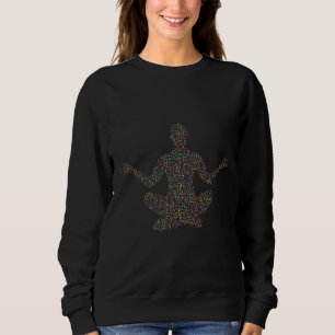 Yoga Exercise Fitness Girl Relaxed Fit Sweatshirt