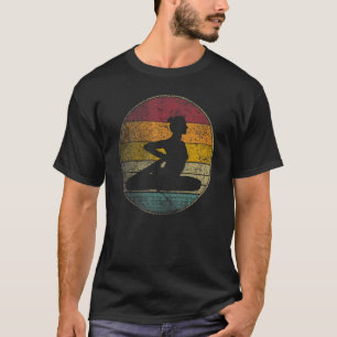 Yoga Exercise Gym Train Training Vintage Retro 70s T-Shirt